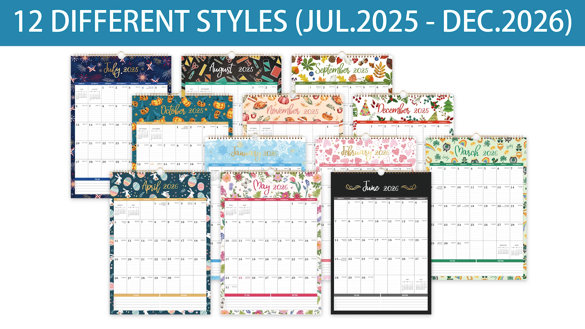 Amazon.com: Calendar 2026-2027 - 2026-2027 Wall Calendar, Jul 2026