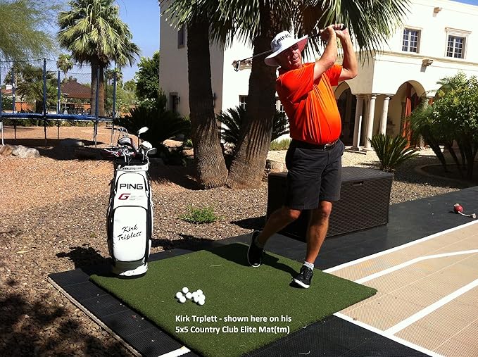 Country Club Elite Real Feel Golf Mats 5x5 (1) Professional Quality