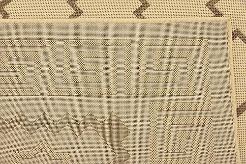 Vista 47 de Unique Loom Alfombra Colección enrejado Marroquí Celosía Transicional Interior y Exterior, Polipropileno Gris/Plateado