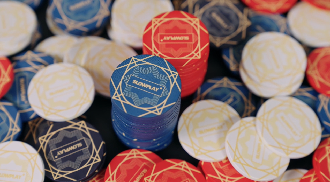 SLOWPLAY Jetons de poker Nash en argile, 14 grammes en argile composite lourde, jetons grands de 40 mm en vrac, paquet de 50 en vert sans dénomination