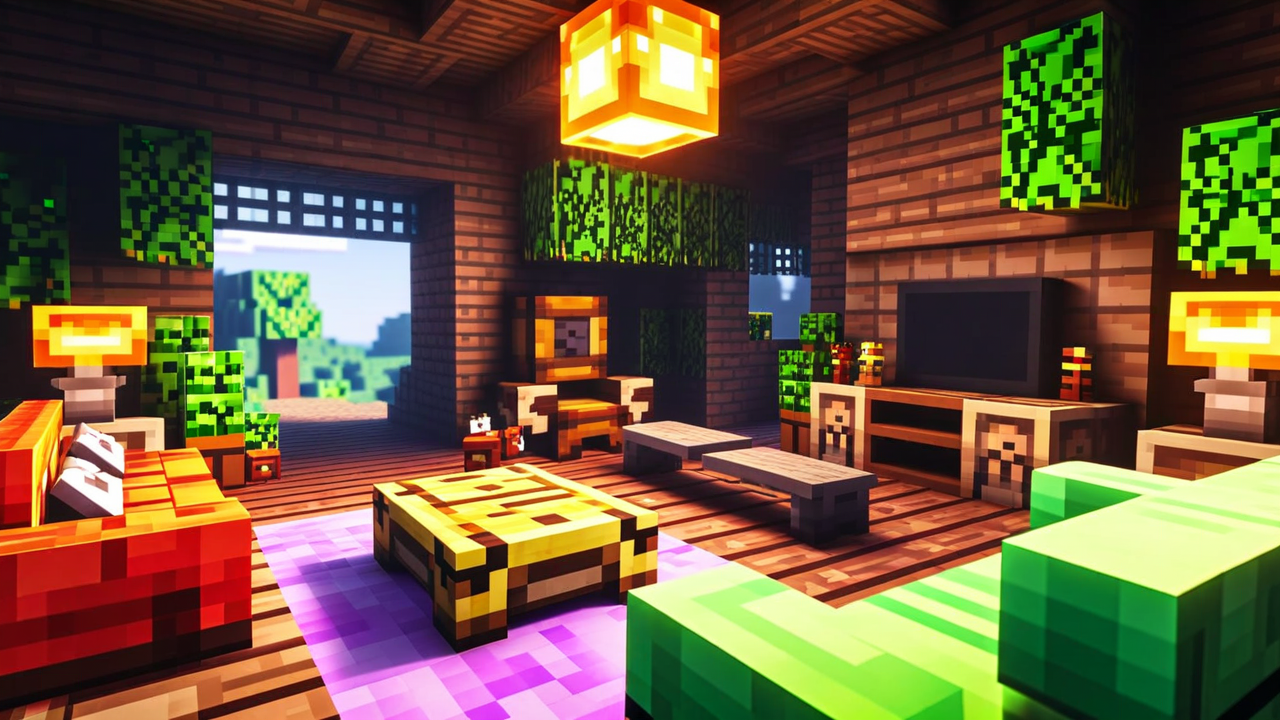 Minecraft Living Room Different Designs