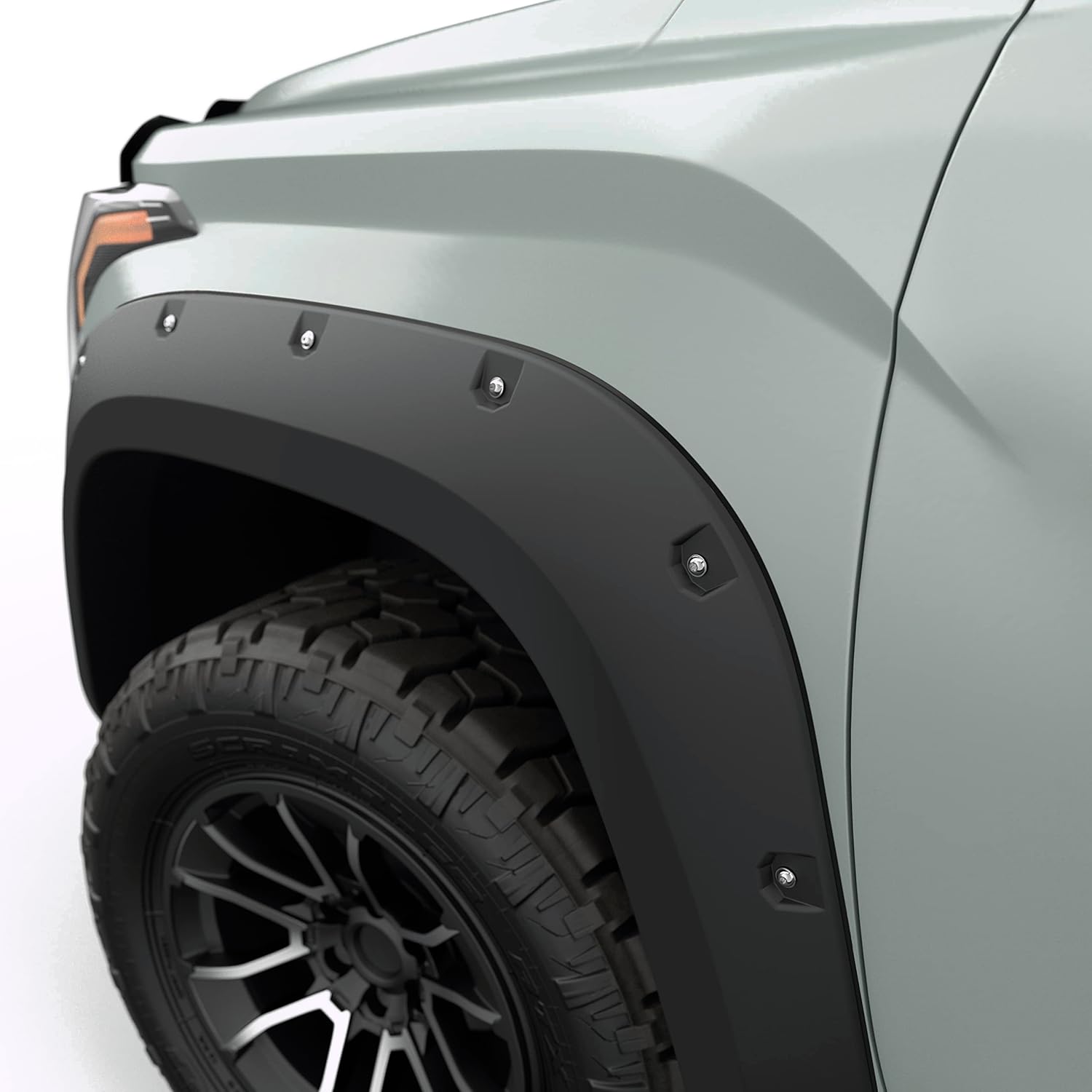 EGR 795404 Traditional Bolt-on Look Fender Flares Set of 4, Compatible with Select Toyota Tundra Models, Matte Black