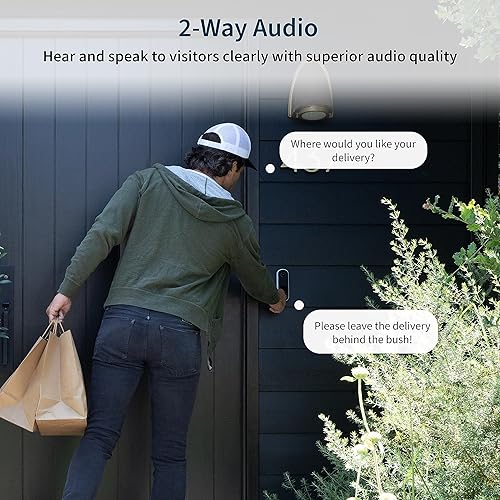 Miniatura 6 de Arlo Timbre de video 2K (2. generación) - Timbre con batería o con cable, Wi-Fi inteligente, cámara de seguridad, vigilancia, blanco - AVD4001