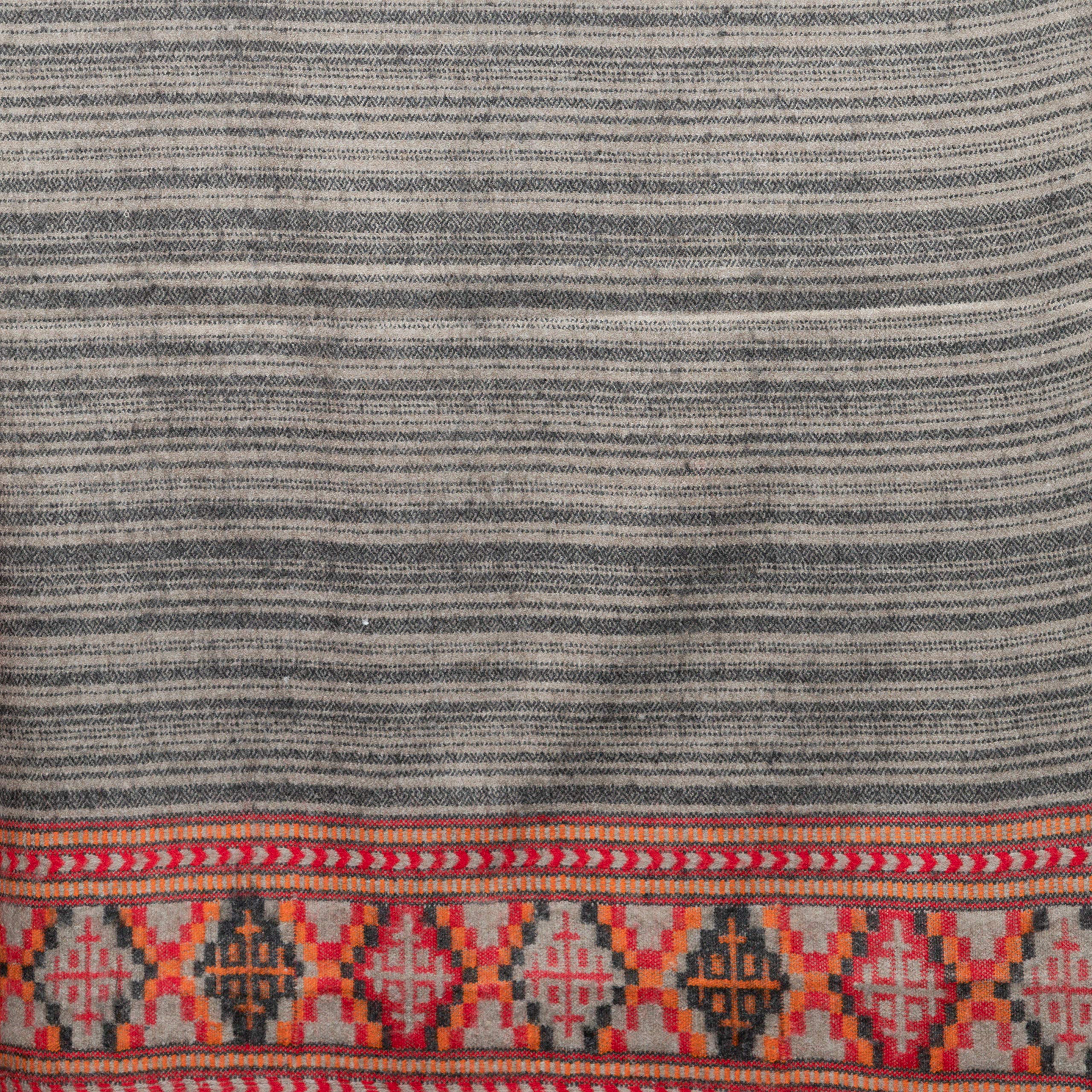 tweedle Soft and Warm Grey Kullu Design Woven Shawl/Stole Wrap for Women, Size-40x80 3