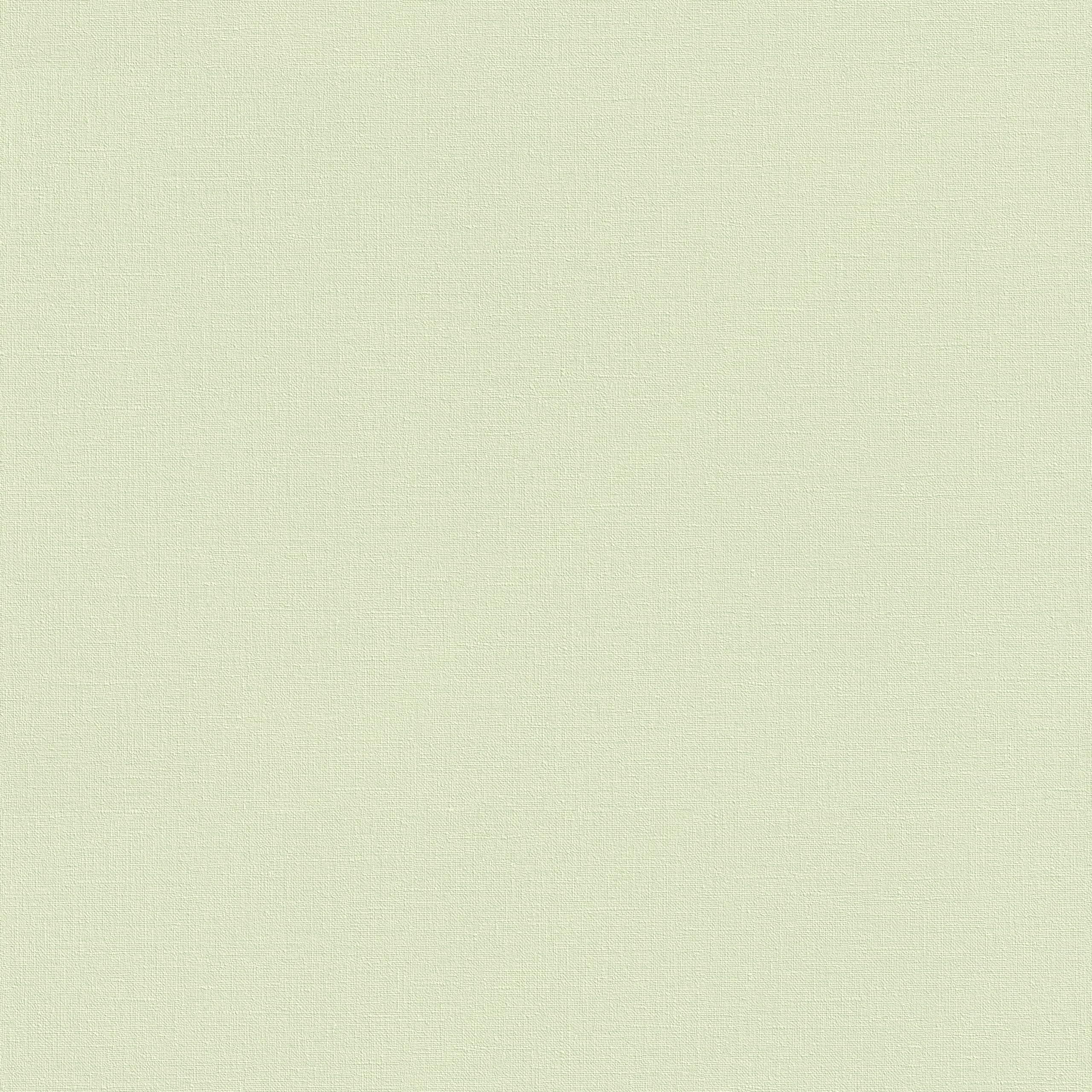Papier peint intissé vert clair Rasch pour masquer les défauts du mur aspect lin