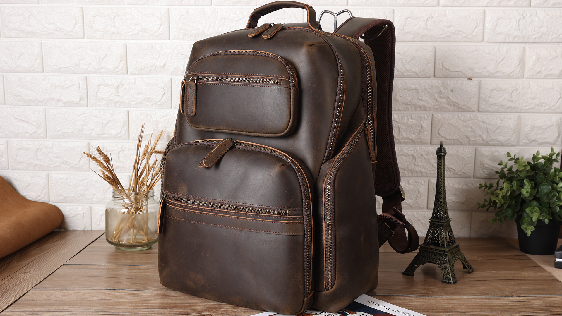 Mens Leather Best Leather Backpacks For College Man Backpack Men Travel Bag Luxury PU Leather Computer Mens Leather Best Leather Backpacks For College Man Backpack Men Travel Bag Luxury PU Leather Computer