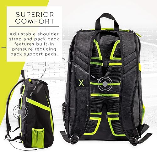 Miniatura 4 de Franklin Sports Bolsas de pickleball - Mochila de pickleball prémium para hombres y mujeres - Bolsa de pickleball para accesorios + equipo - Bolsa