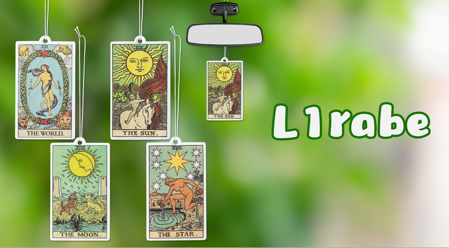 Amazon.com: L1rabe 4Pcs Tarot Hanging Air Freshener Fragrance
