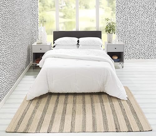 Miniatura 2 de Novogratz by Momeni Montauk - Alfombra de área interior 100% yute tejida a mano, 2 pies 3 pulgadas x 10 pies, color carbón