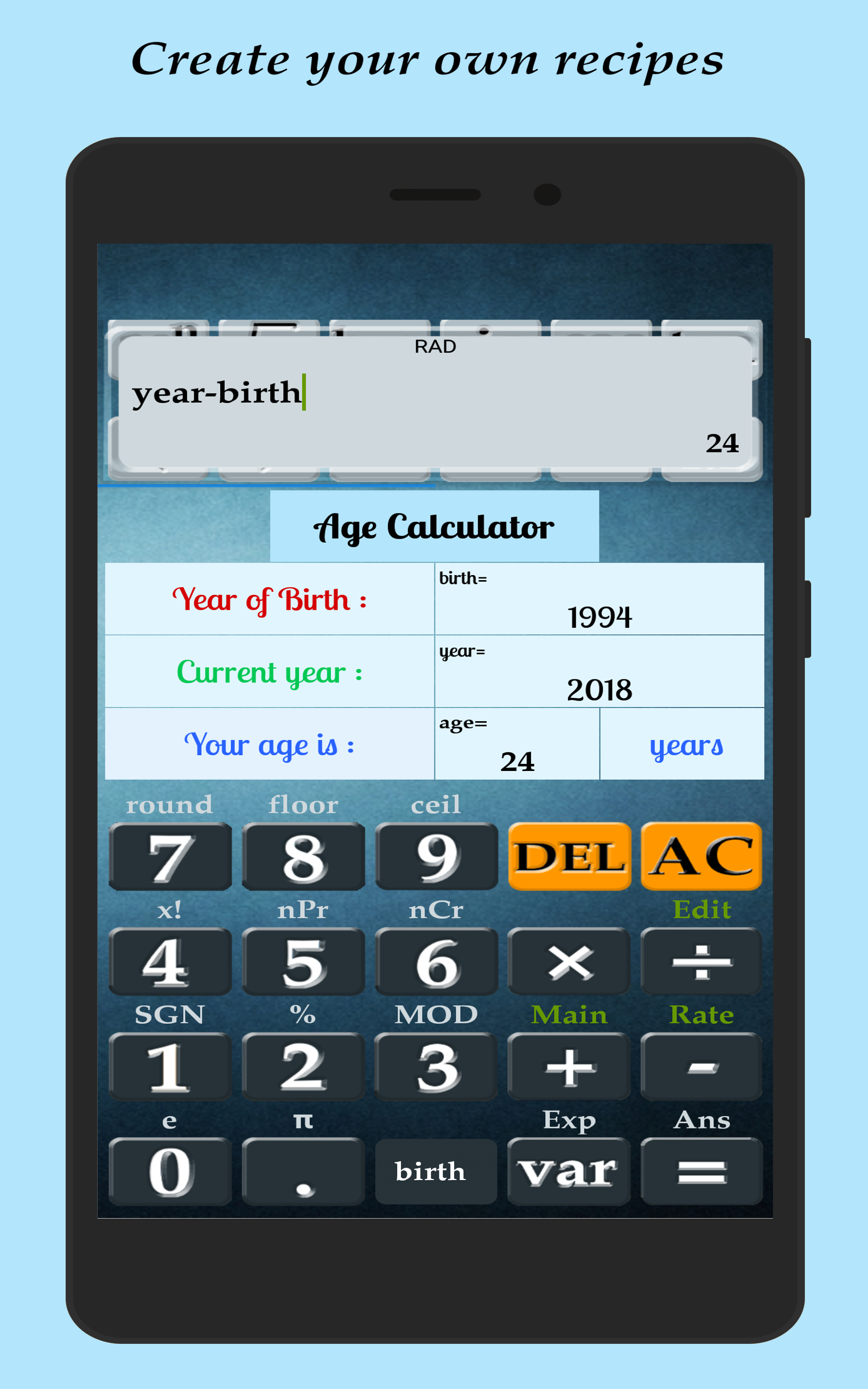 Var Calculator App on Amazon Appstore