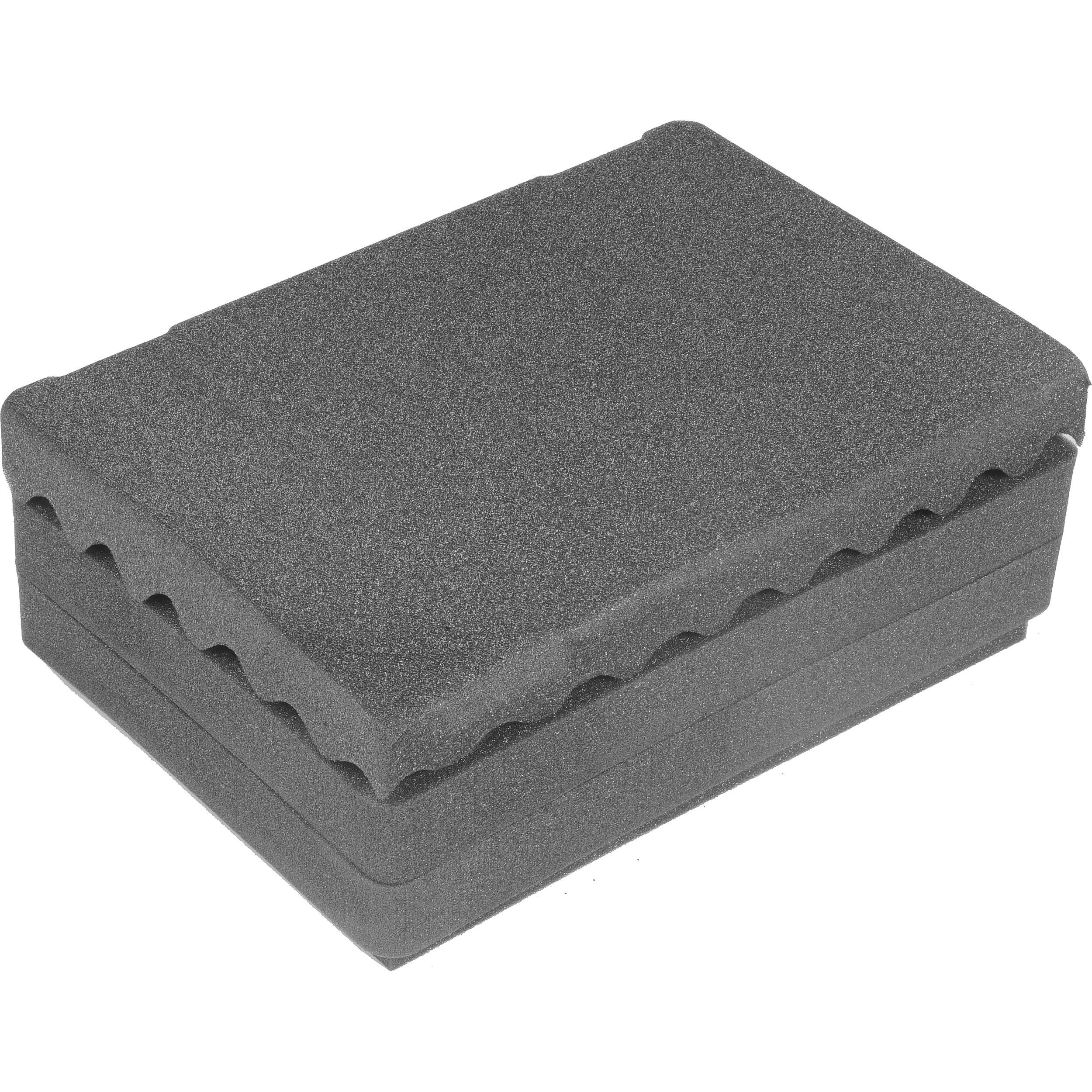 Pelican 1520 Upgraded 4 piece foam set. Includes 2 middle pluck pieces, 1 convoluted lid foam, 1 bottom pad