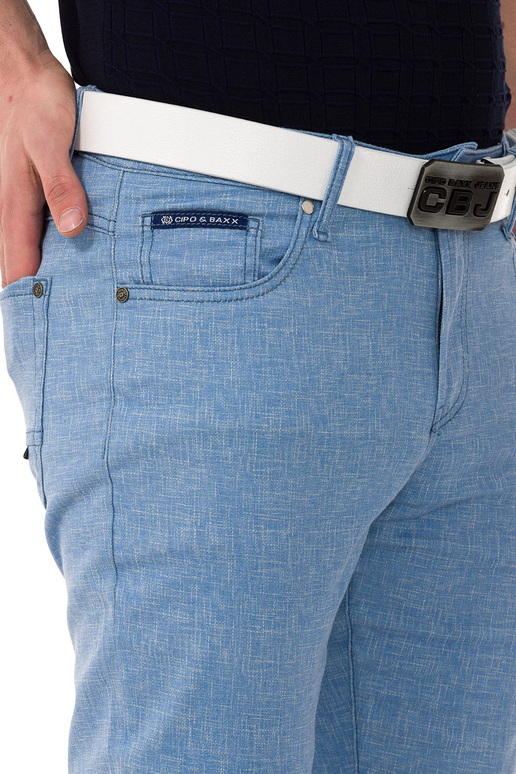 Cipo & Baxx Herren Hose | Modern & Stilbewusst | Hochwertiges Design | für Alltag, Freizeit & Besondere Anlässe
