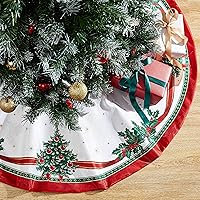 Vista 8 de Elrene Home Fashions Villeroy & Boch Toy's Delight - Falda redonda para árbol de Navidad, 48 x 48 pulgadas