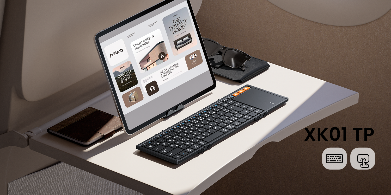 Amazon.co.jp: ProtoArc XK01 TP キーボード Bluetooth 折りたたみ式