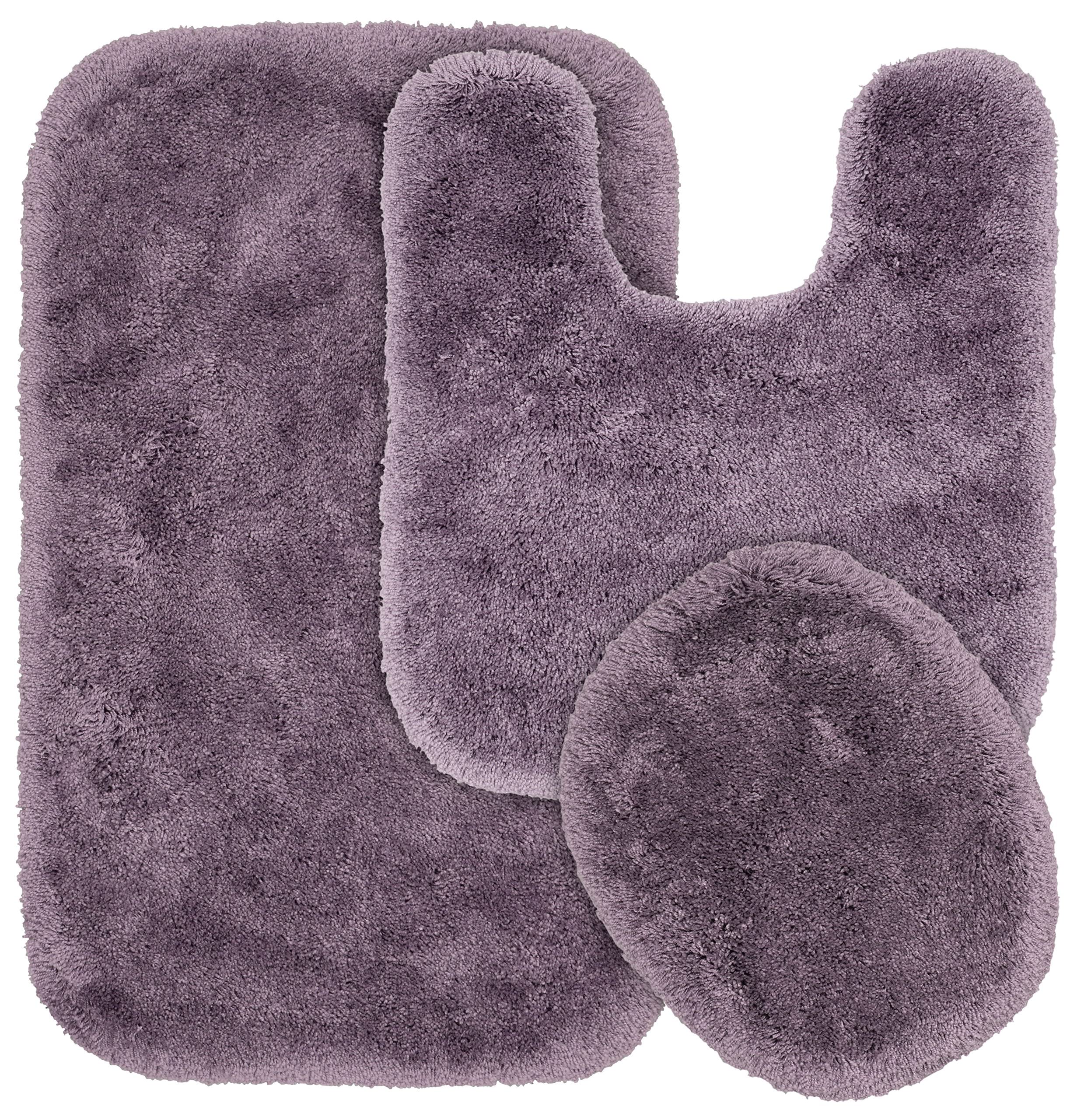 Garland Rug BA130W3P02J1 Finest Luxury Bath Rug Set, 3-Piece, Purple