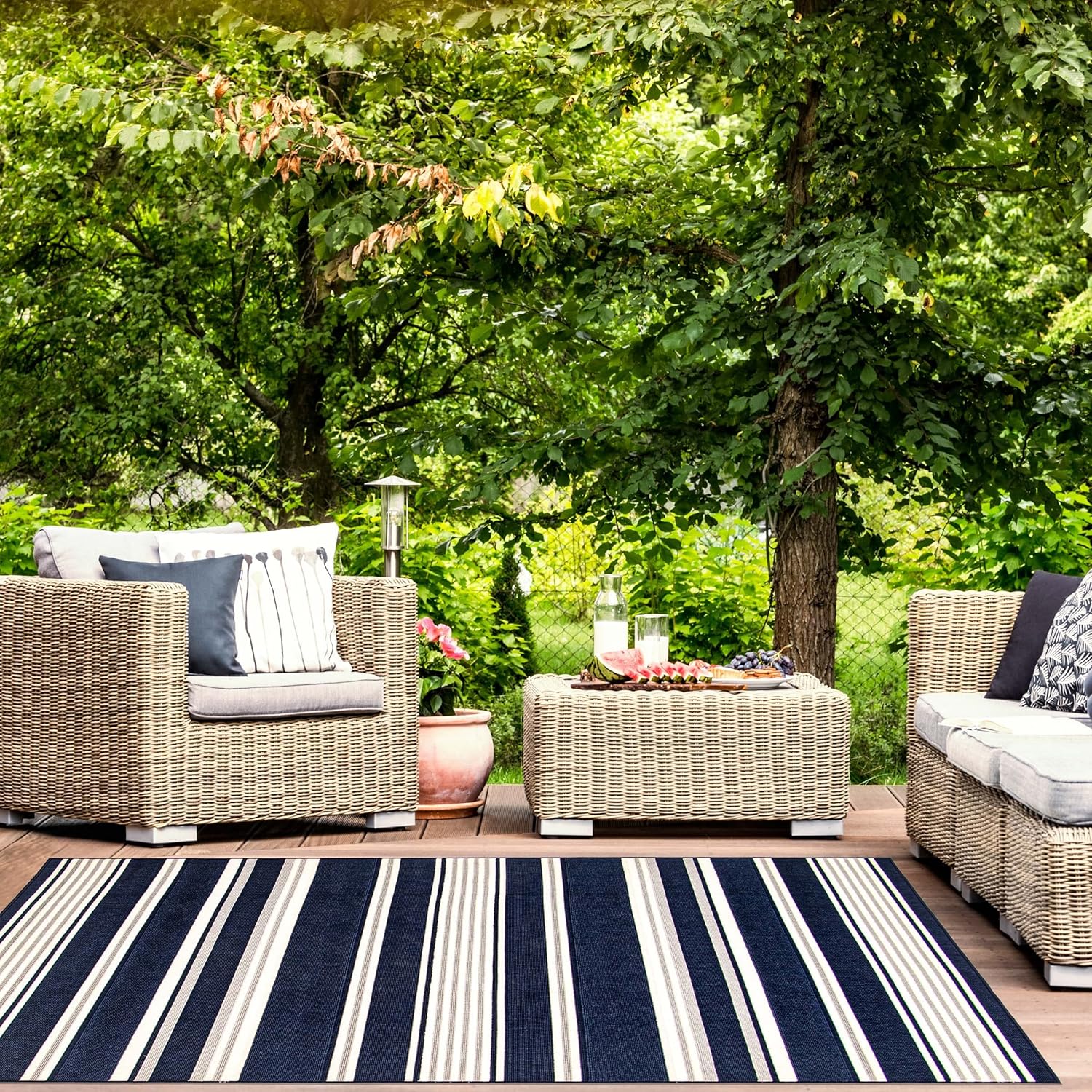 ECARPETGALLERY Modern Indoor Outdoor Area Rug for Living