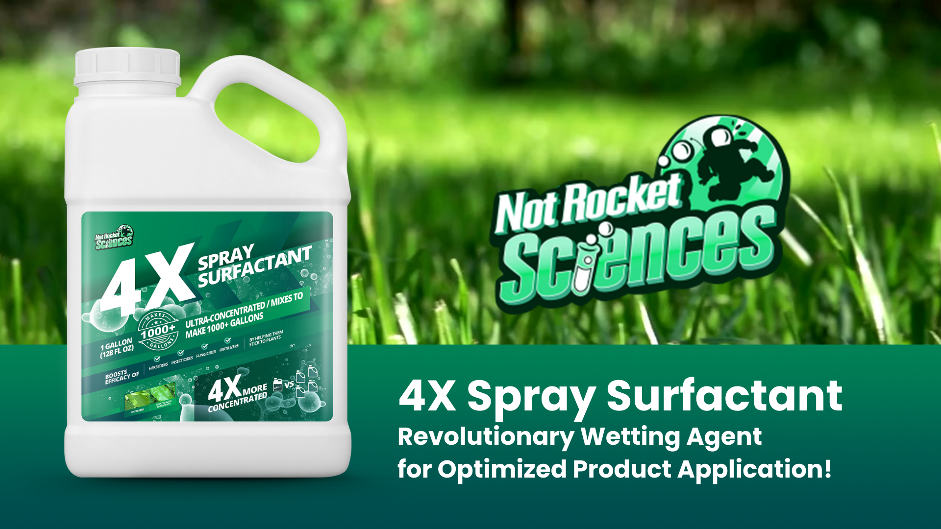 Amazon.com : 1 Gallon 4X Non Ionic Surfactant - Makes 1000 Gallons