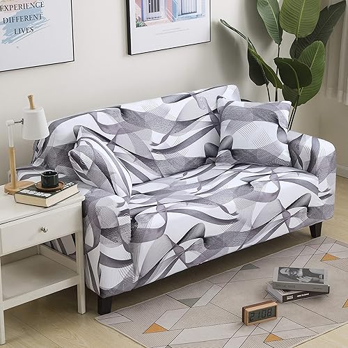 Miniatura 2 de MIDODO - Funda de sofá estampada elástica para sillón, fundas con patrón para sillón (XW, sillón)