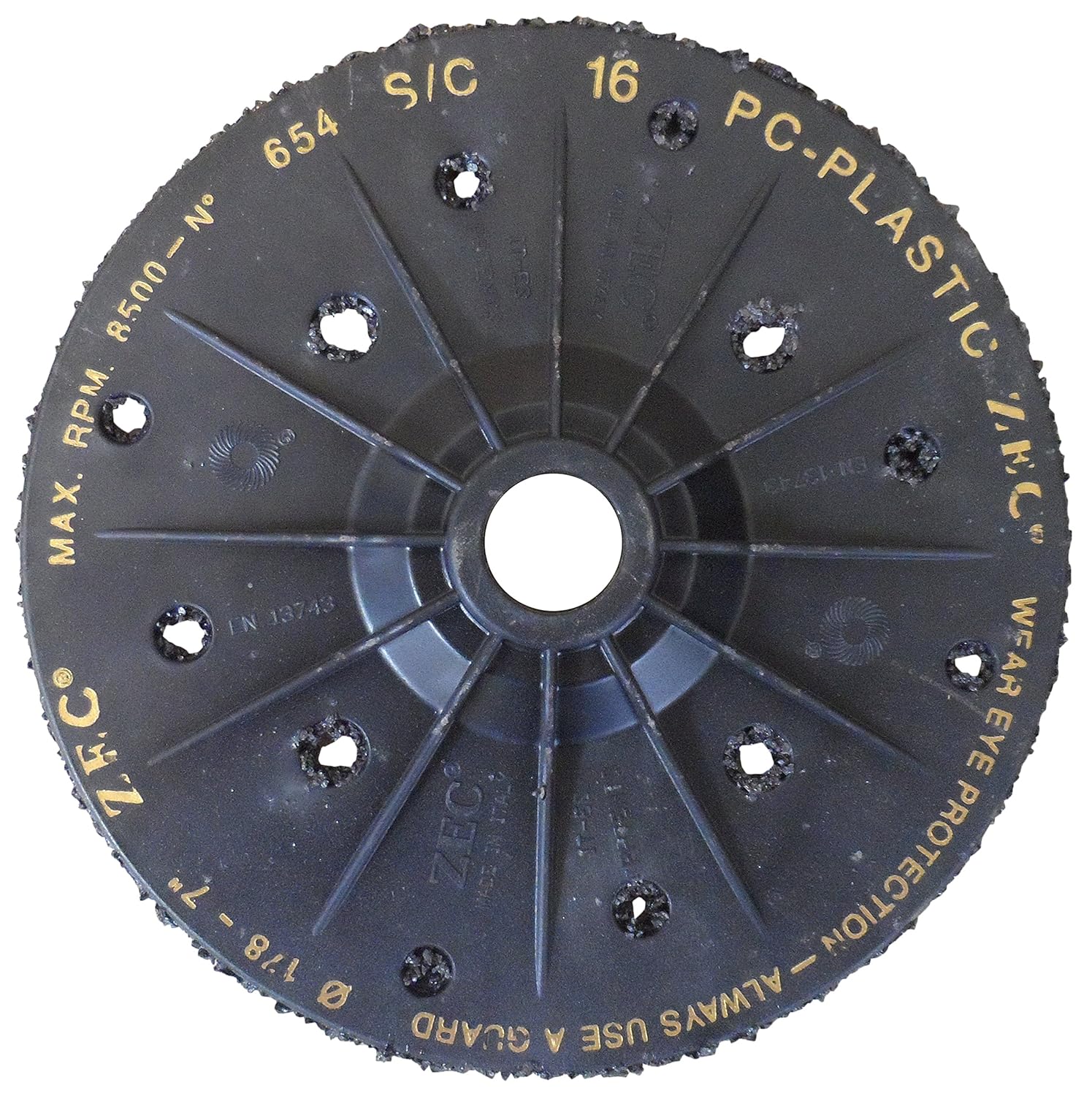 ZEC® 7" #16 Grit ZEC Disc (5 Pack)