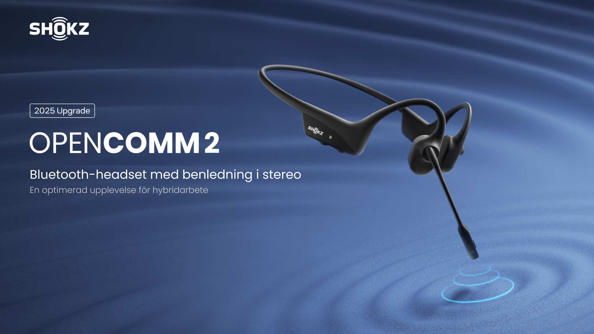 SHOKZ OpenComm2 2025 Upgrade Headset Leg Conduction Open Bluetooth