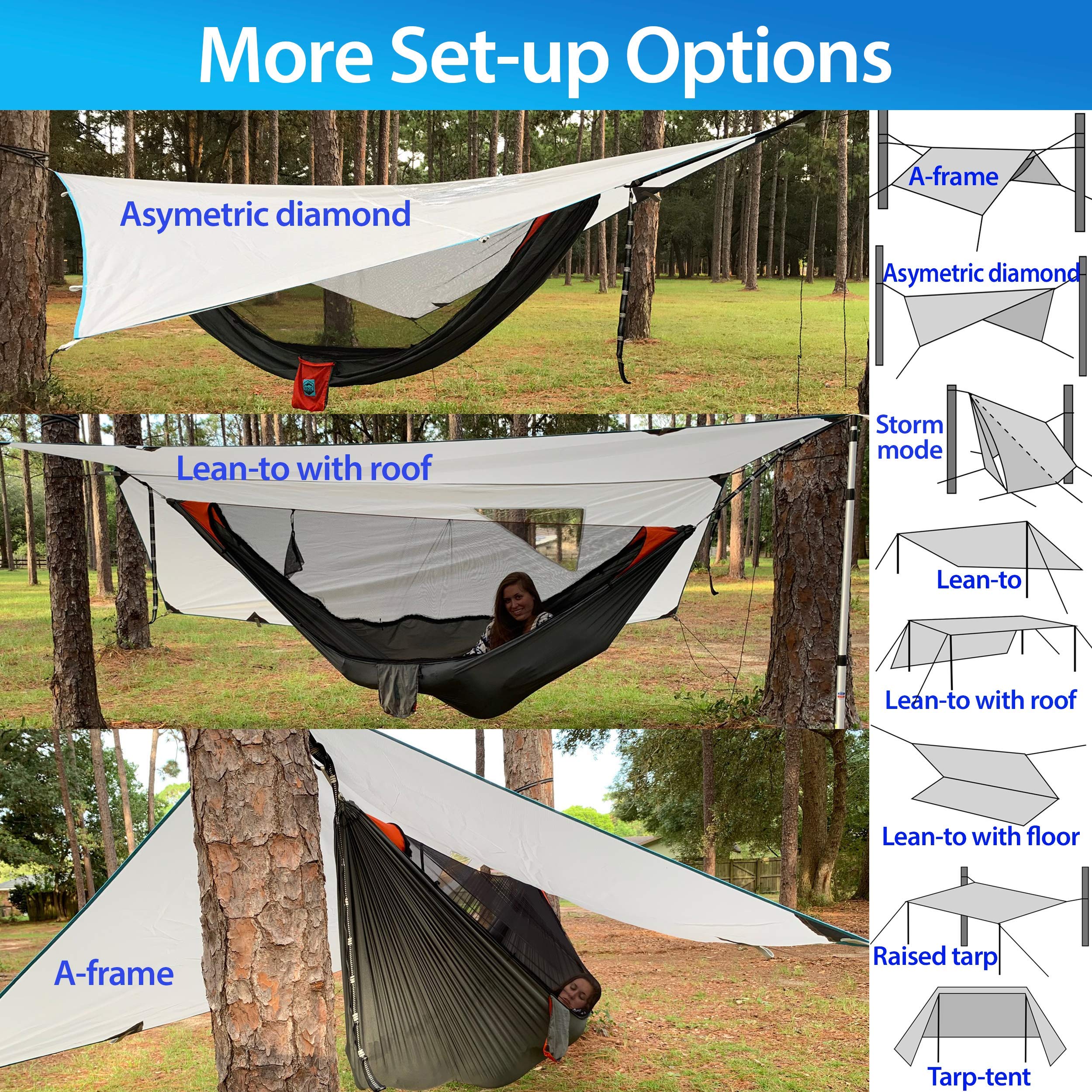 Amazon.com: Rainfly Tent Tarp for Camping Hammock, Ripstop