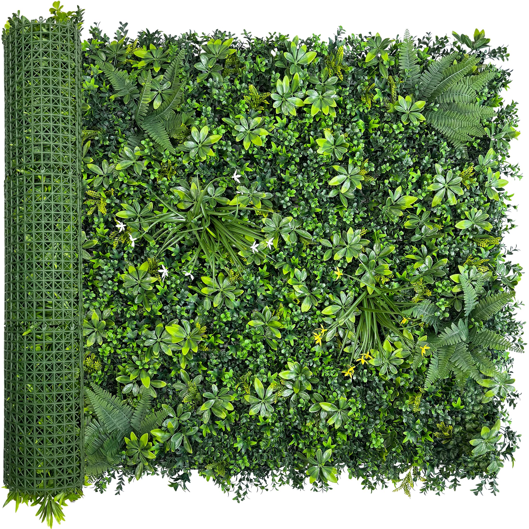 Photo 1 of ODTORY Artificial Greenery Wall Panels: 20"x 20" 16P Privacy Screen Fence