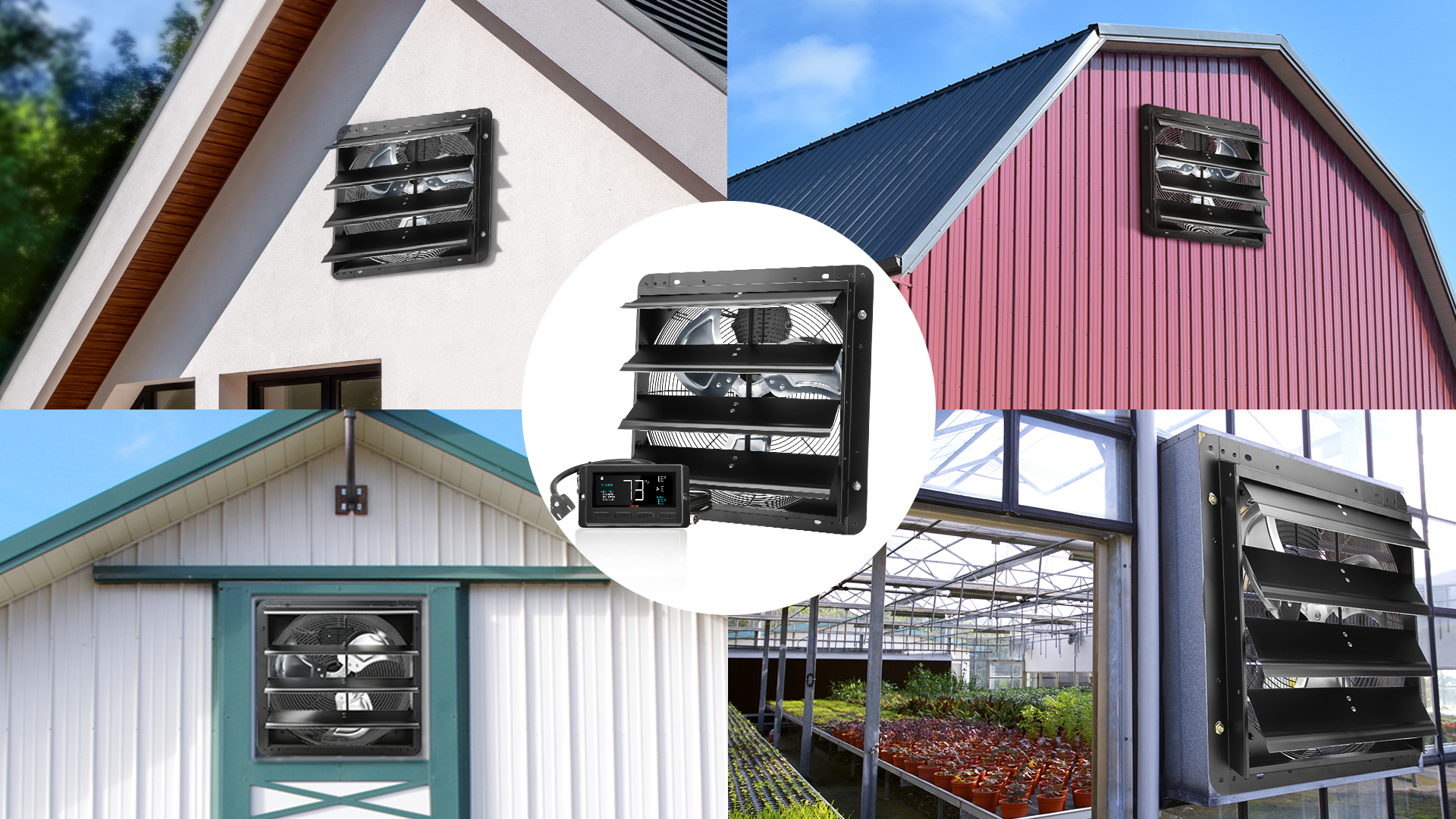 AC Infinity T14 Shutter Exhaust Ventilation Fan 14" - Astral Grow