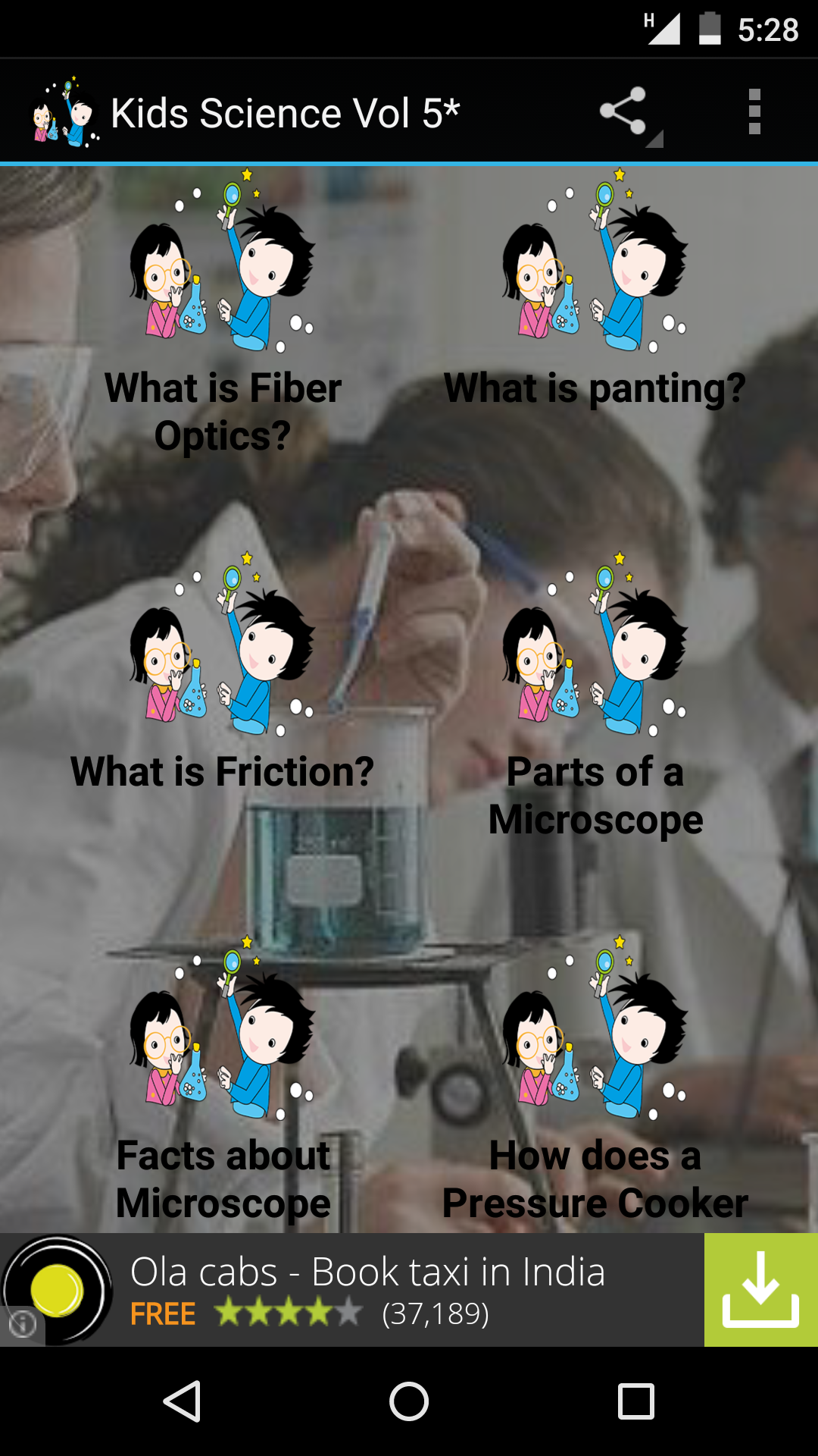 Science for kids vol 5 - App on Amazon Appstore