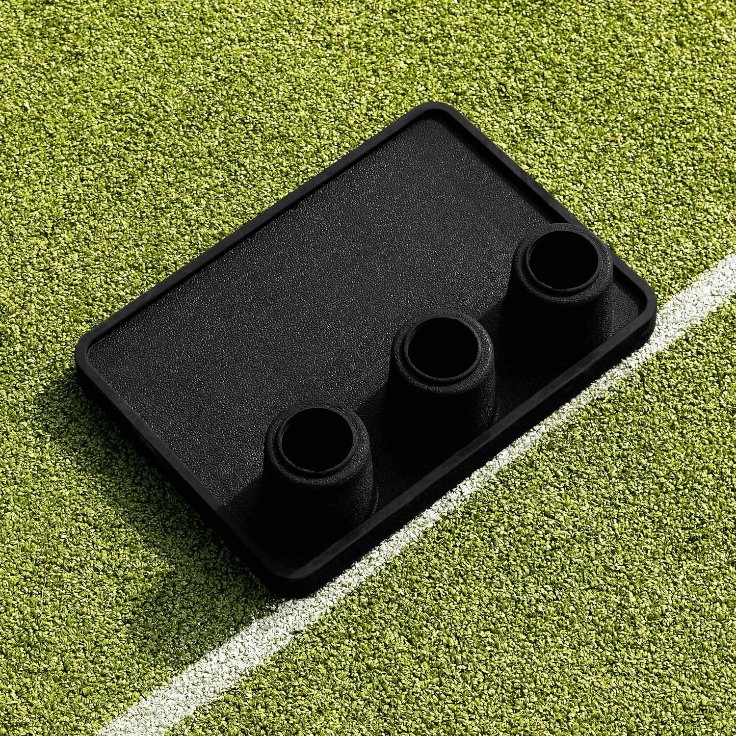 FORTRESS Flexi Cricket Stumps [Rubber Based] | Fluro Yellow Plastic Stumps & Bails (100% Portable)