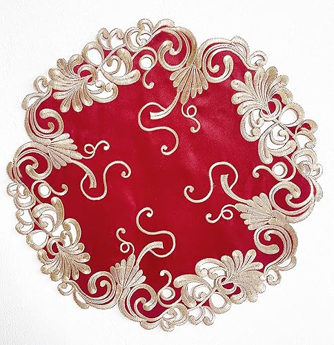 Bufanda de mantel  hecha a mano con intrincados recortes bordados y detalles elegantes, mantel para cocina, comedor, decoración antigua del hogar, disponible en Yaxa Colombia