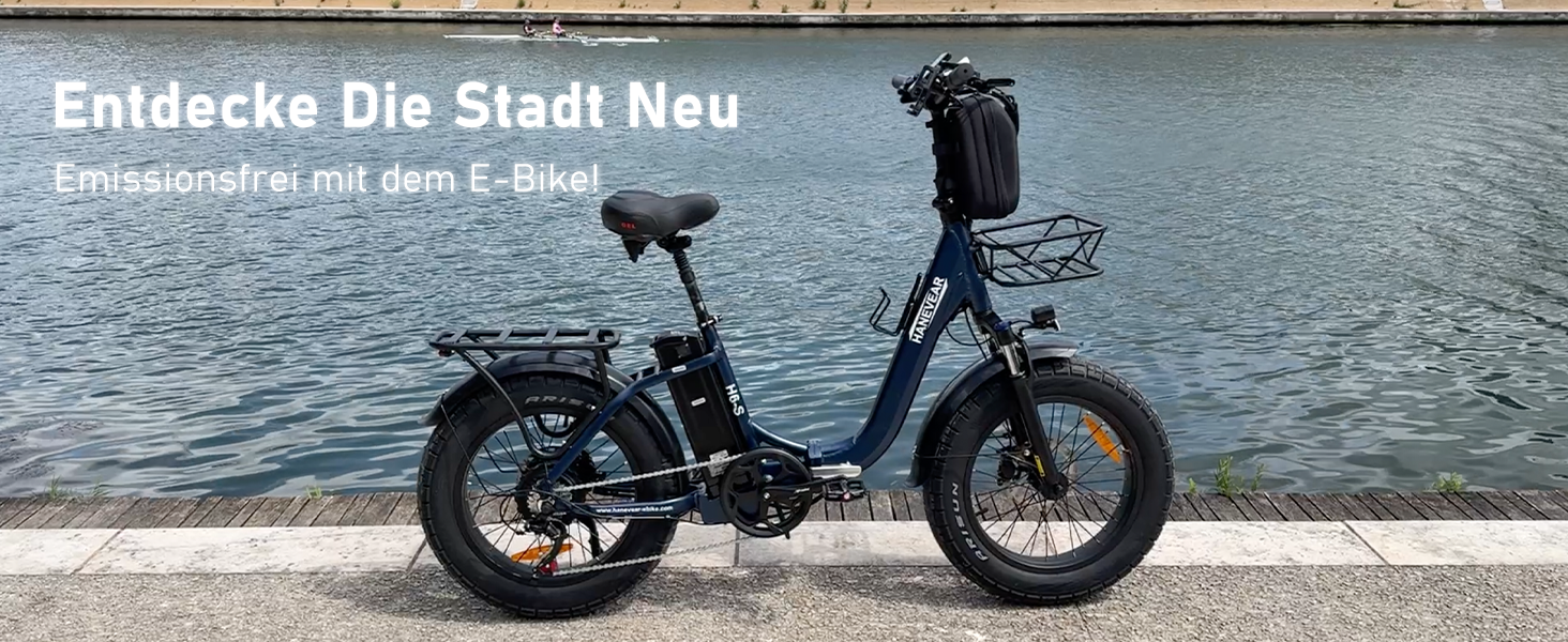 HANEVEAR E-Fatbike 26 Zoll - 21Ah 48V Elektrofahrrad Mit 120km Reichweite