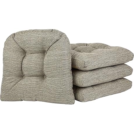 Klear Vu Gripper Overstuffed Universal Non-Slip Dining Chair Cushions for Kitchen Decor...