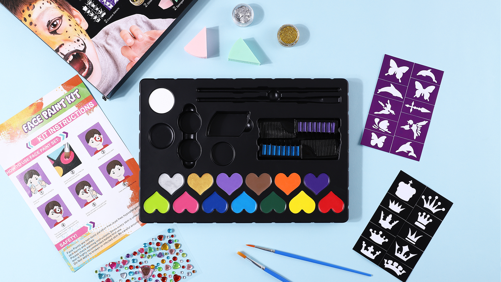Amazon.com : face painting kit : Beauty & Personal Care
