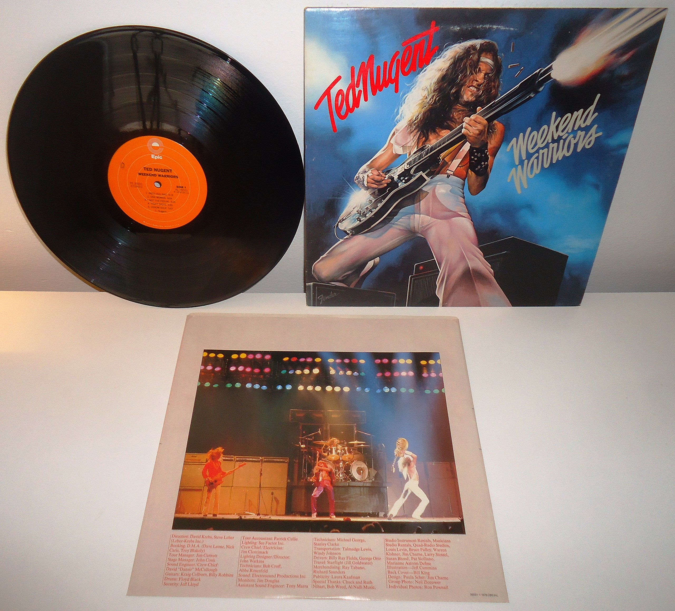 Ted Nugent FE 35551 Weekend Warriors Label: Epic LP, Album, Land: US Released: 1978, Motiv: Rock Style: Hard Rock