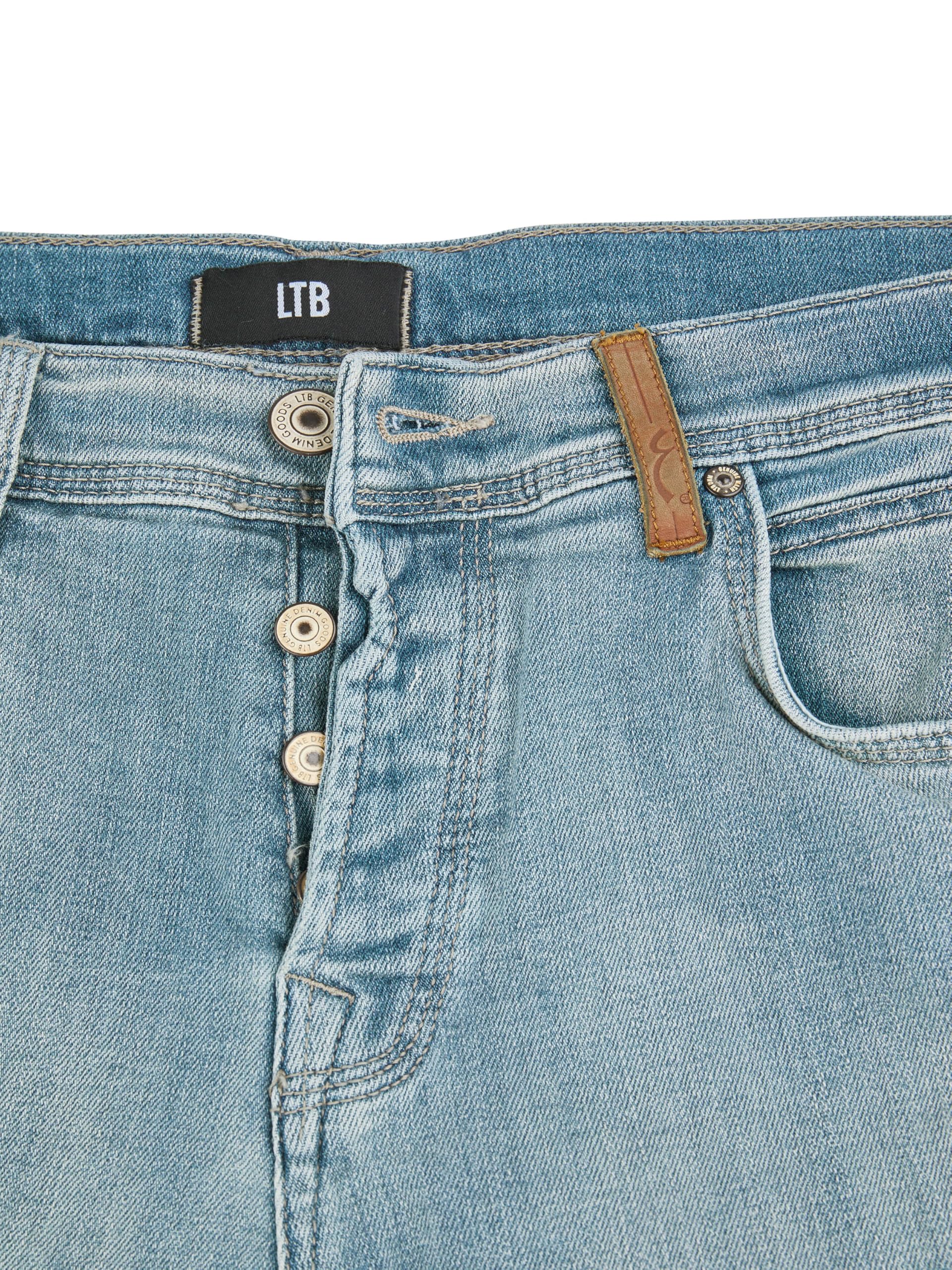 LTB - Jeans da uomo, bermuda Corvin Slim Fit, in cotone, denim, corti, blu, blu scuro, nero, grigio, S, M, L, XL, XXL, 3XL, 4XL, 5XL