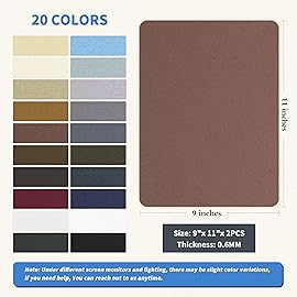 KING MOUNTAIN Canvas Repair Patch 9 x11 Inch 2 Pcs Self-Adhesive Waterproof Fabric Patch for Sofas, Tents, Furniture,Tote Bags, Car Seats (Brown)