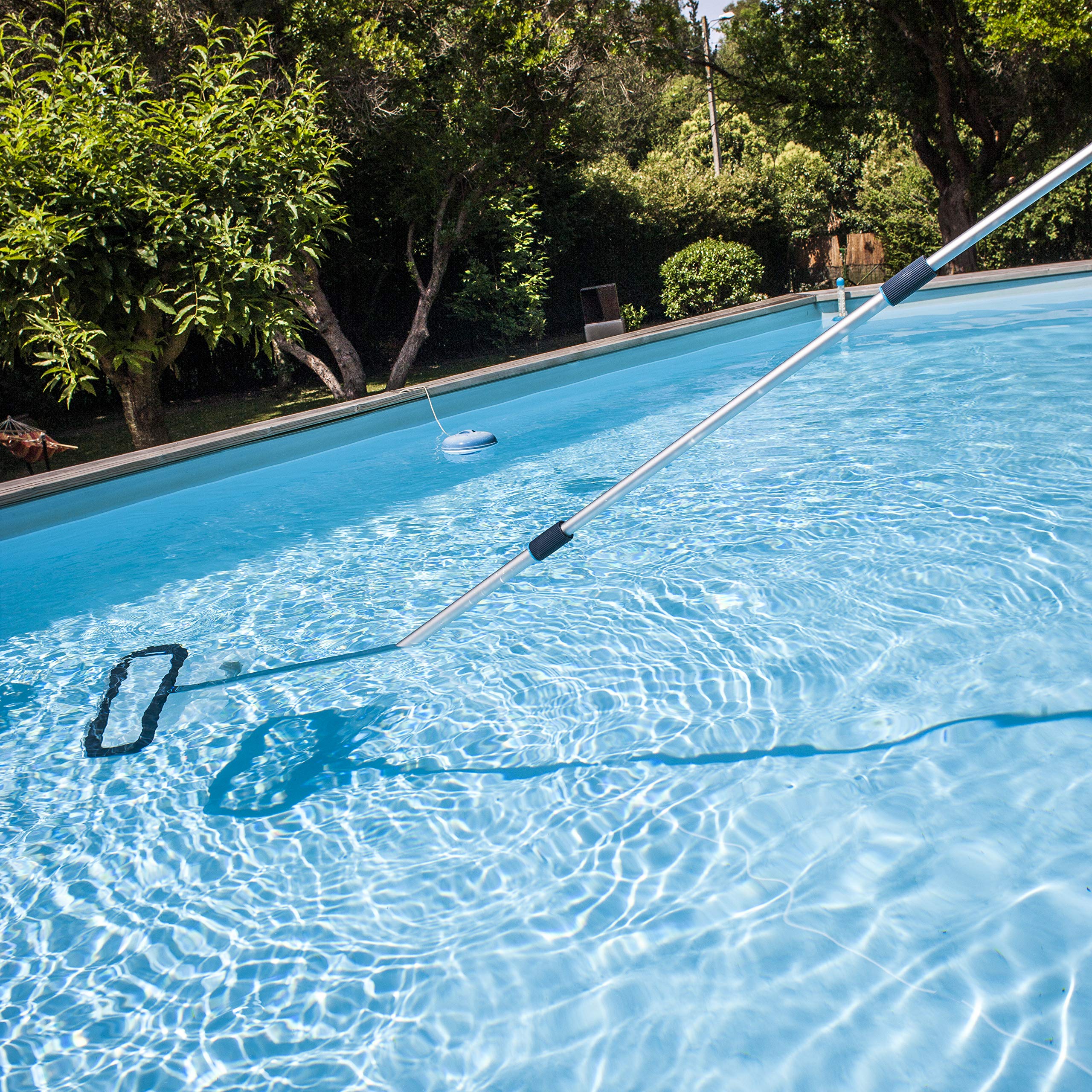 Gre TPP360 - Manico telescopico in alluminio da 3,6 metri (2 sezioni x 180 cm). Sistema easy clip. | (2 sezioni x 180 cm). Sistema easy clip per Piscina