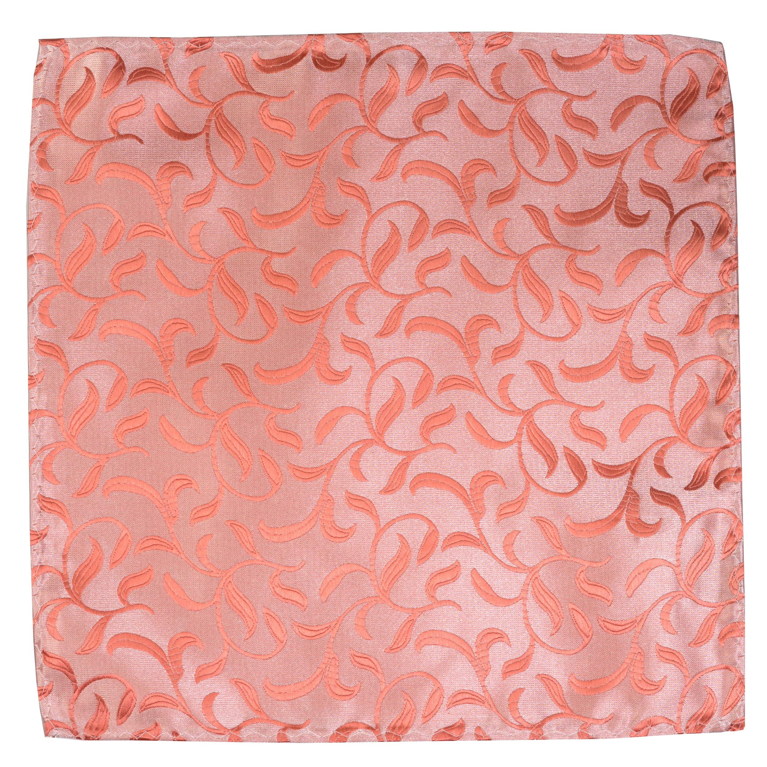 Abel & Burke Men's Coral Vintage Vine Wedding Pocket Square #Ab-Tph1004/2