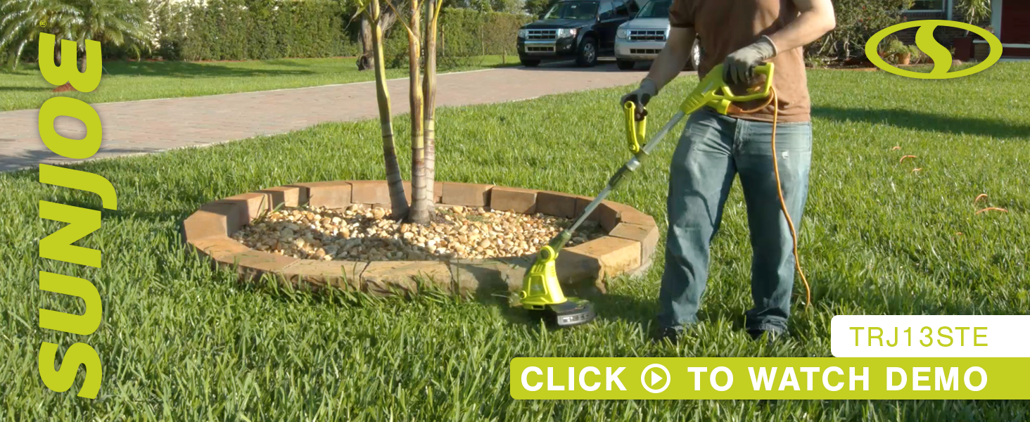 Amazon.com : Sun Joe TRJ13STE Electric Grass Trimmer + Edger, 13