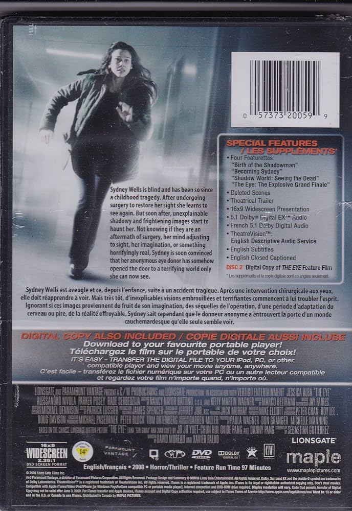 洋画・外国映画 the EYE SPECIAL PACK Amazon.com: The Eye (2008) (Bilingual Special Edition) [DVD