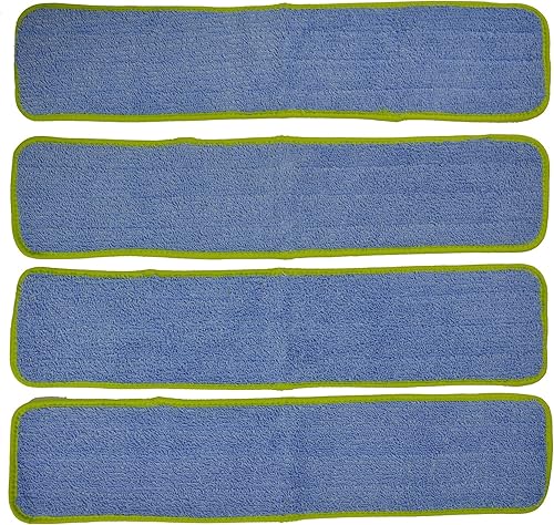 CleanAide Recambios de almohadilla húmeda de microfibra súper absorbente con gancho y bucle en la parte trasera para uso doméstico y comercial,