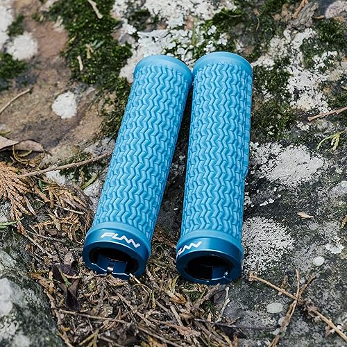 Miniatura 2 de Funn Holeshot - Agarres de bicicleta de montaña con abrazadera de bloqueo único, empuñaduras de mango de bicicleta ligeras y ergonómicas con