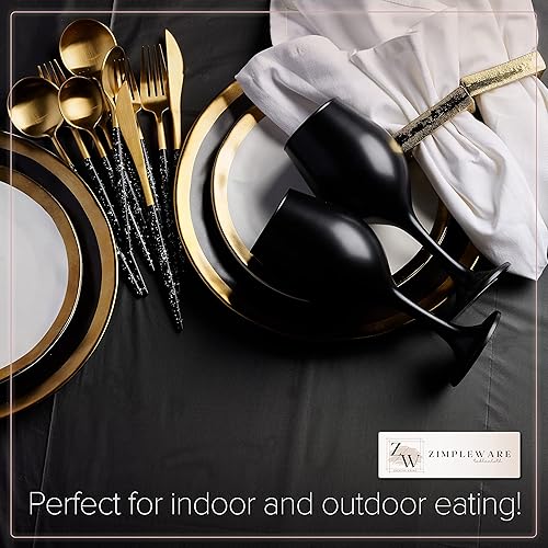 Miniatura 6 de Zimpleware - Mantel redondo de plástico para fiestas de 213cm (84pulgadas) de diámetro (paquete de 1, 6 y 12 unidades)