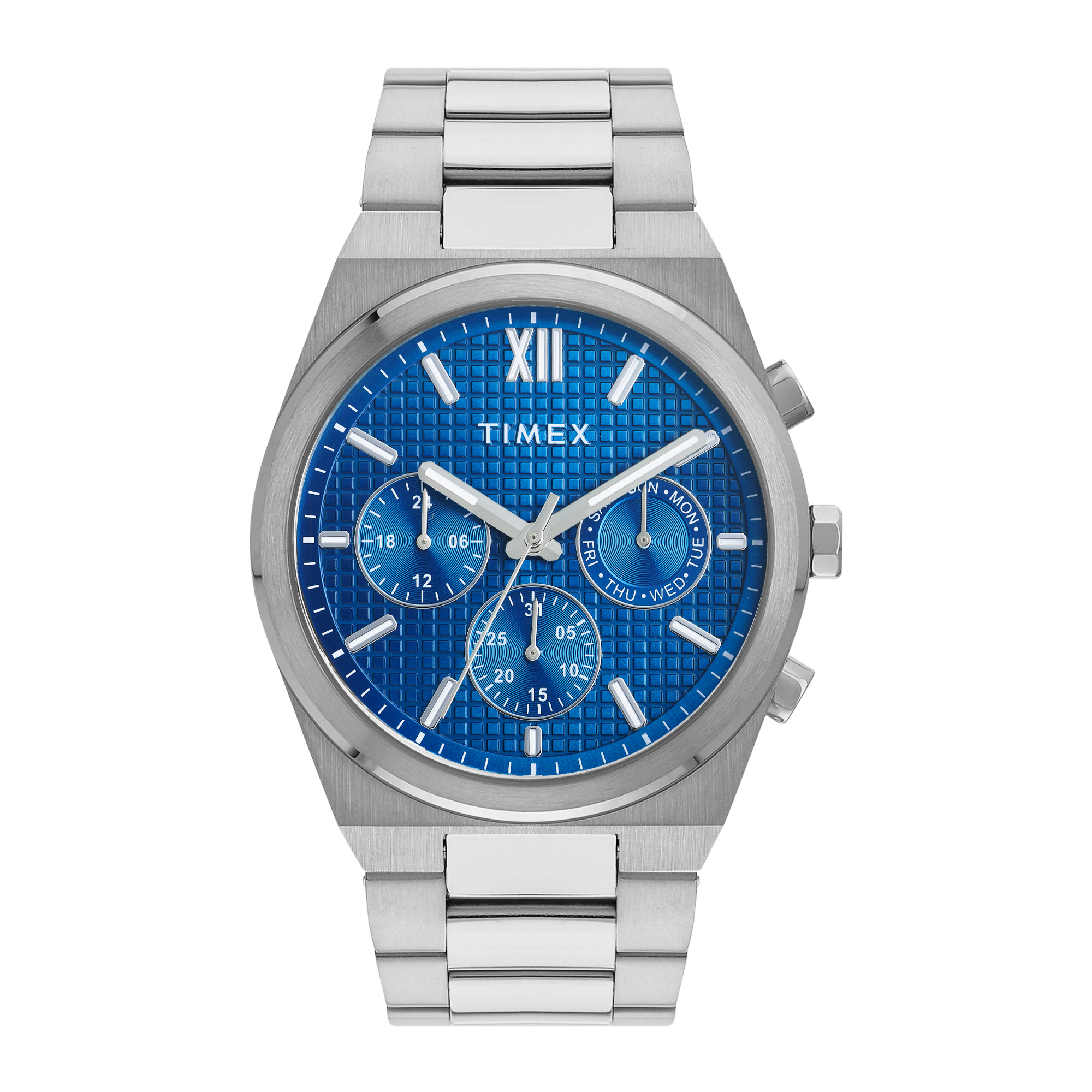 Buy TIMEX Analog Watch for Men with Blue Dial & Silver