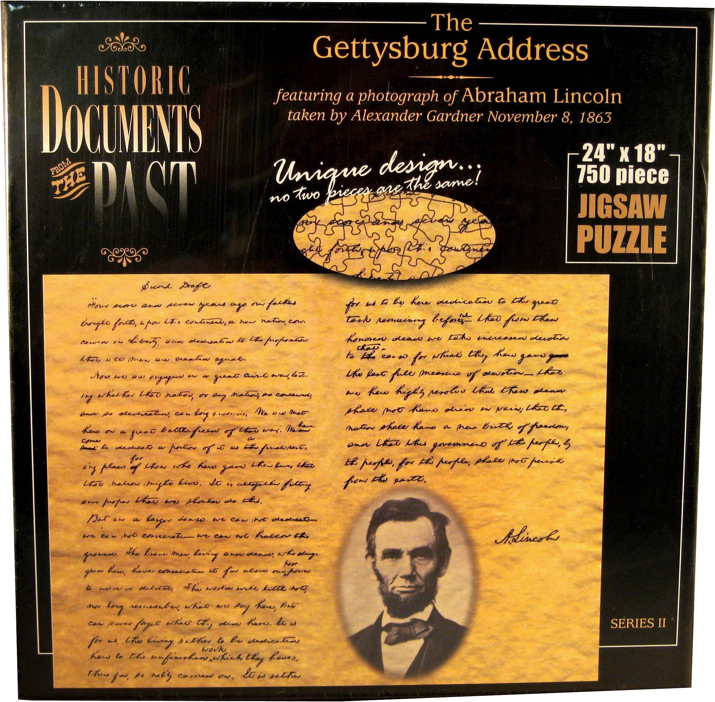 The Gettysburg Address Jigsaw Puzzle (750-Piece)