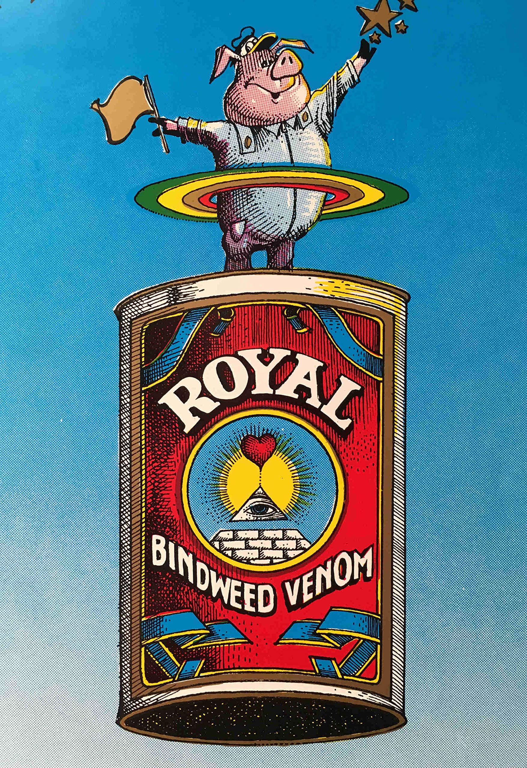 Rick Griffin Hog Farm Poster 1976 European Roundhouse Ed Wavy