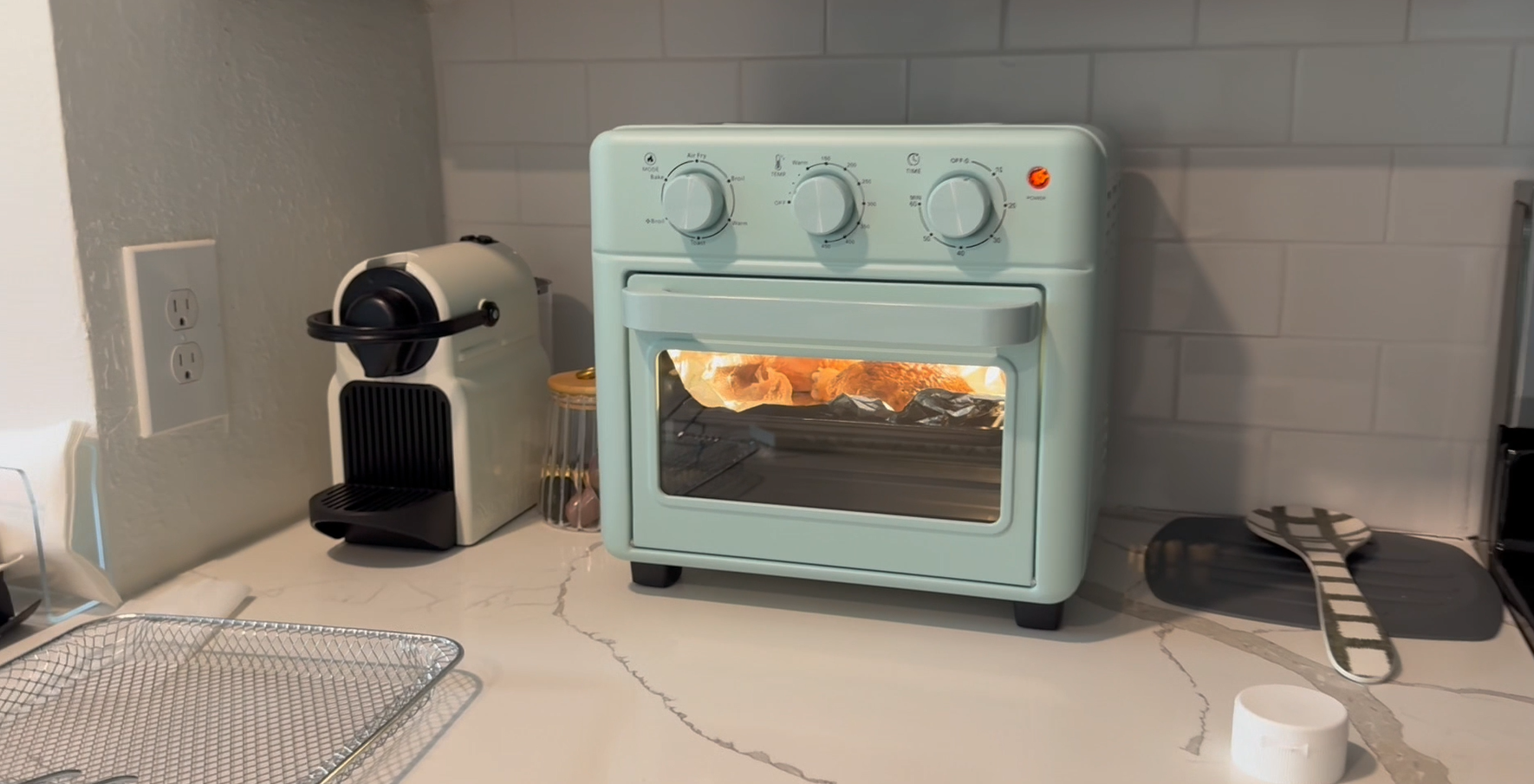 Air Pro2017 13.3インチ Amazon.com: Novaspark Air Fryer Toaster Oven Combo, Retro