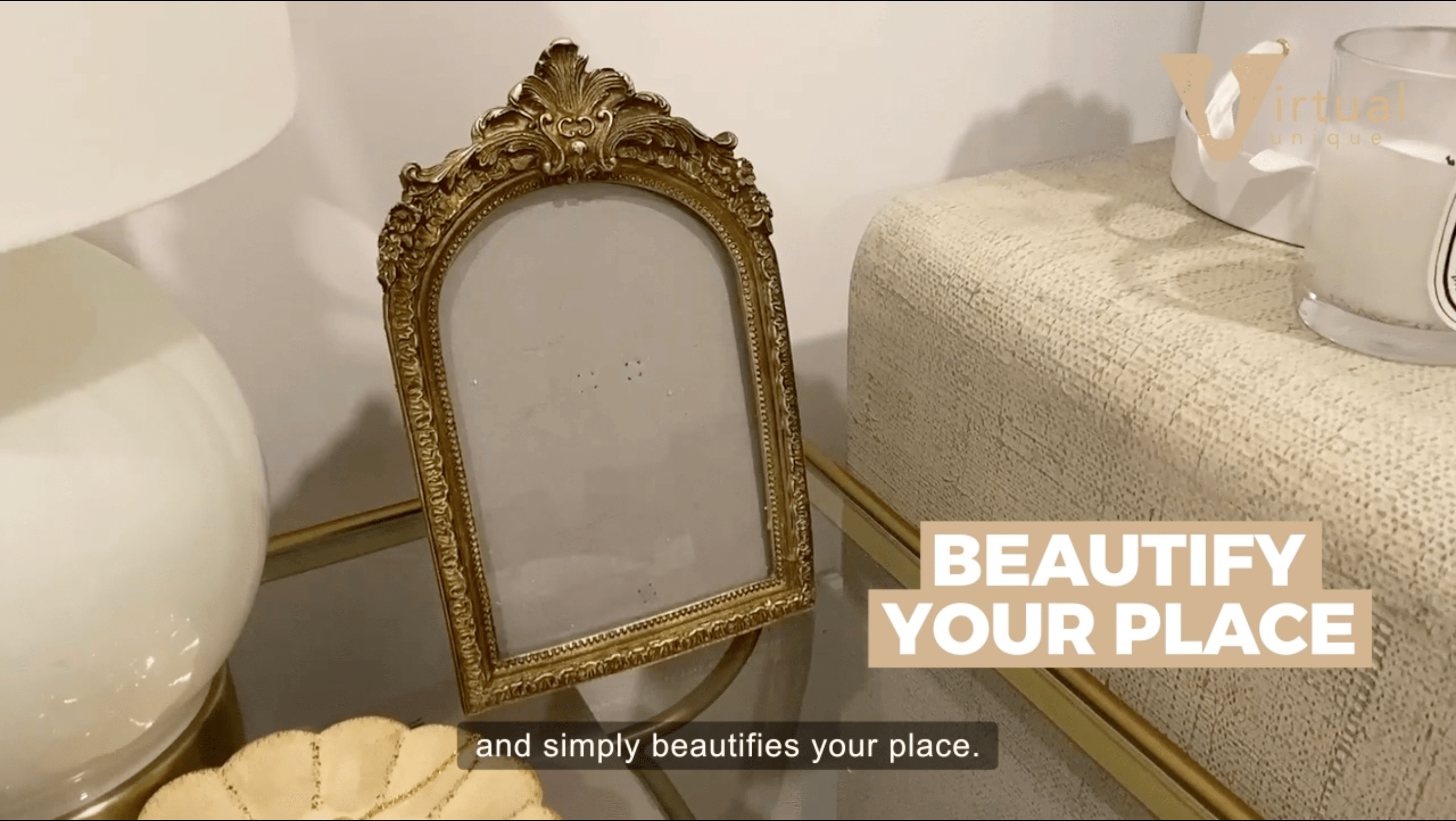 Amazon.com - VIRTUAL UNIQUE Vintage Picture Frame - Ornate Antique