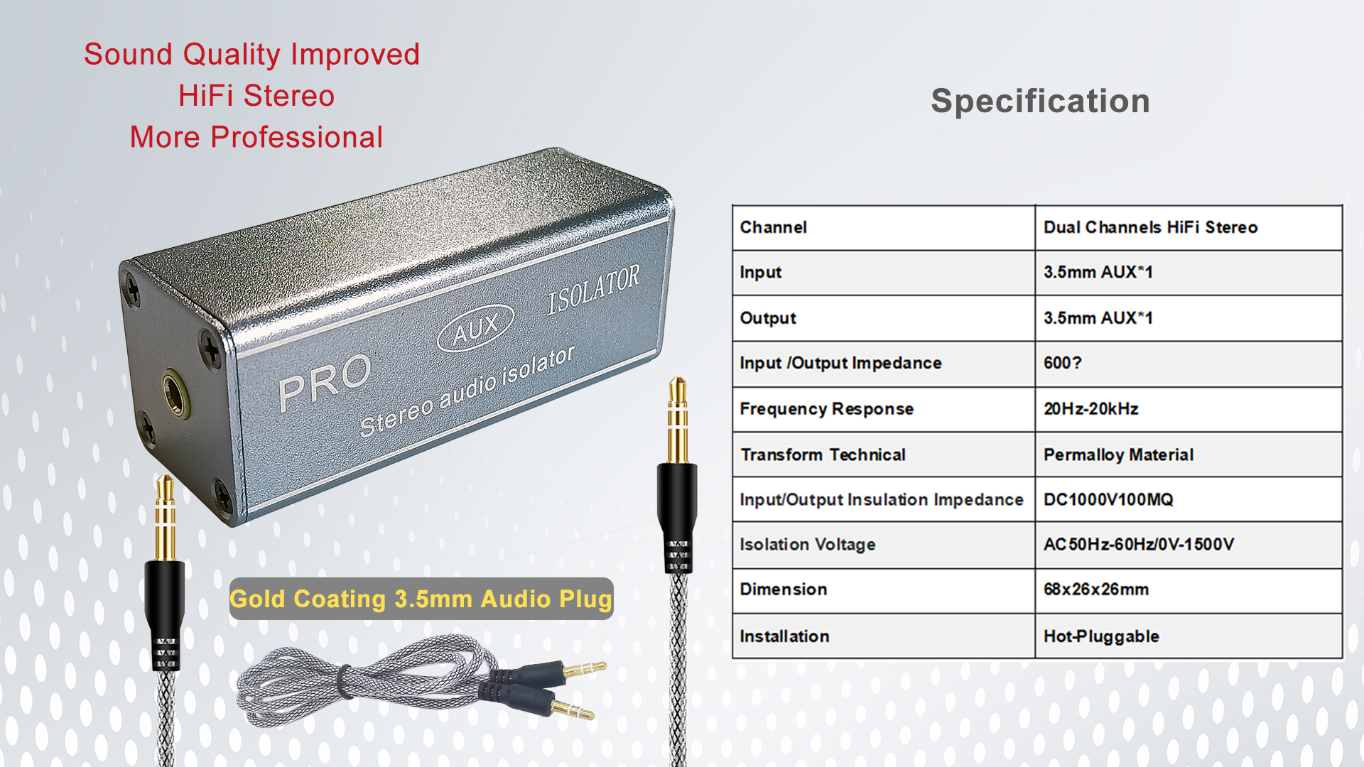 Amazon.com: WisWinDa 3.5mm Pro Ground Loop Noise Isolator Car