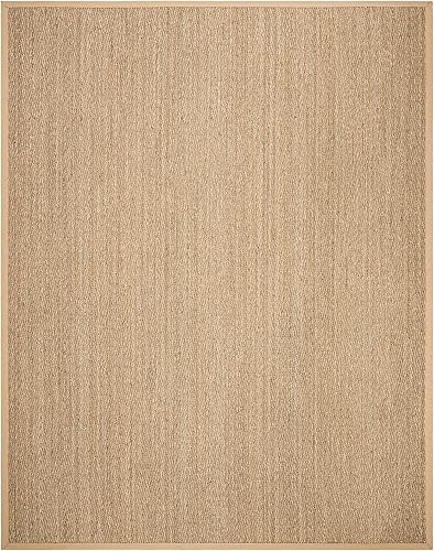 Miniatura 3 de Safavieh Colección de fibra natural NF115P - Alfombra (fibra natural), color gris, Fibras naturales beige, (Natural/Beige),Natural/Negro,Natural